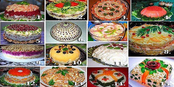 15 НЕВЕРОЯТНО ВКУСНЫХ САЛАТОВ ДЛЯ ПРАЗДНИЧНОГО СТОЛА!