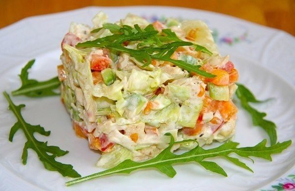 Топ-6 вкуснейших салатов с куриным филе к Новому Году!