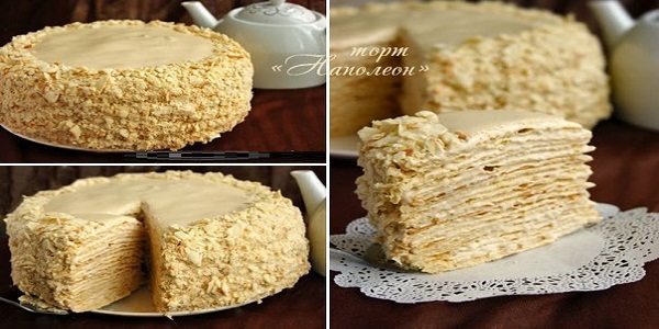 Торт «Наполеон» с очень вкусным кремом