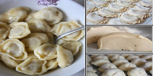 Вкуснейшее универсальное заварное тесто для вареников, пельменей, поз, чебуреков