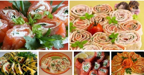 Закусочные рулеты из КРАСНОЙ РЫБЫ (6 рецептов)