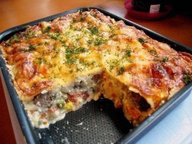 Запеканка из курицы и овощей