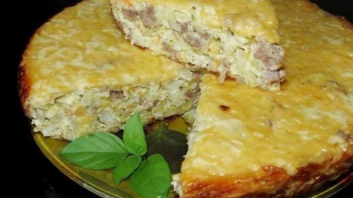 Запеканка: капуста с курицей в духовке