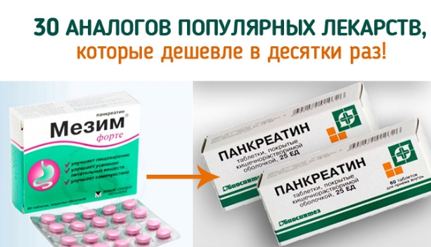 30 аналогов популярных, но дорогих лекарств