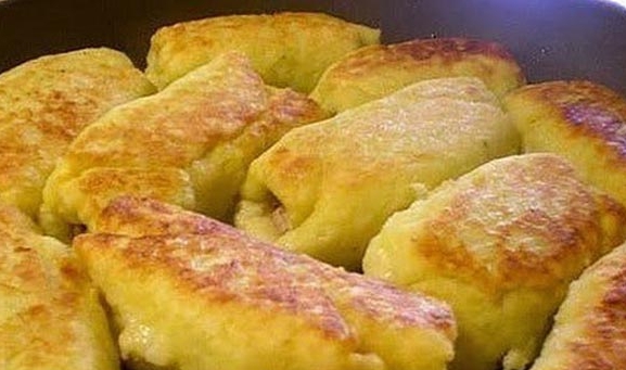Картофельные рулетики с мясом