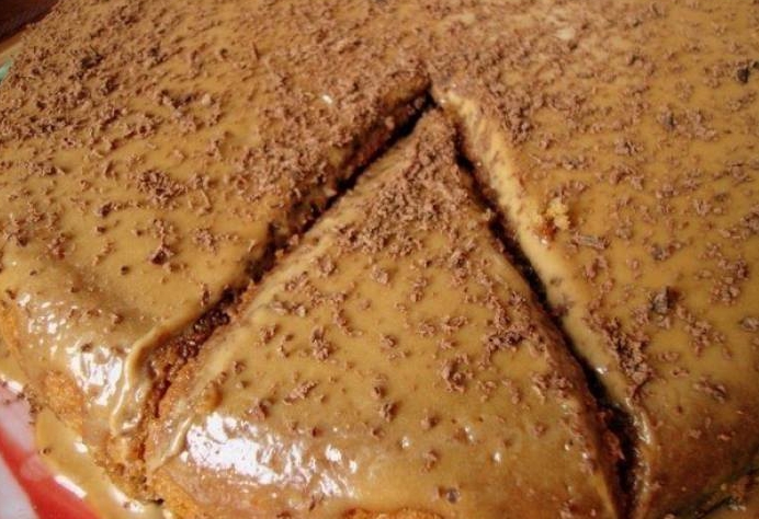 Кофейный пирог из того, что есть в холодильнике