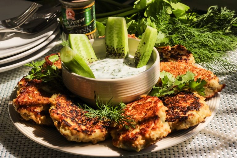 Куриные оладьи с овсянкой