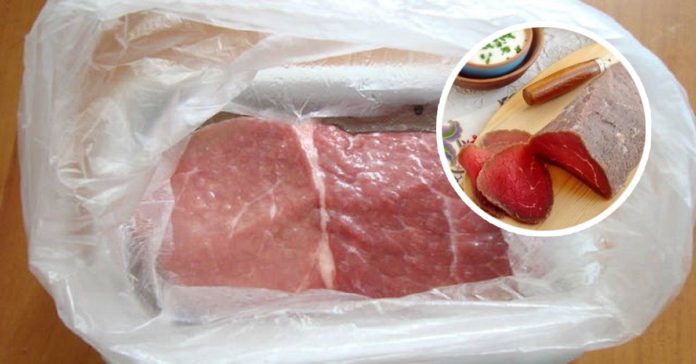 Залей мясо водочкой, а еще лучше — коньяком, и посмотри, что произойдет через 3 дня