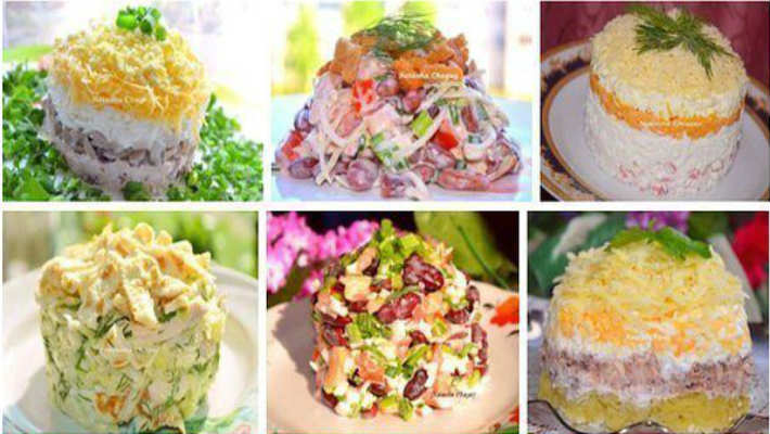 Пятнадцать невероятно вкусных салатиков для праздничного стола!