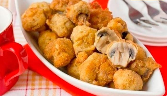 Шампиньоны с хрустящей корочкой
