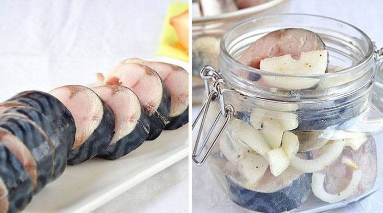 Скумбрия маринованная. 20 минут и вкусная закуска готова