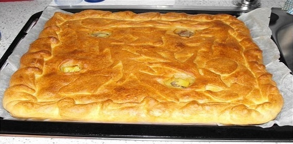 Вкусный и простой пирог с картофелем и курицей